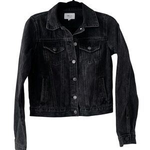 NWT TNR Black Denim Jacket size Small